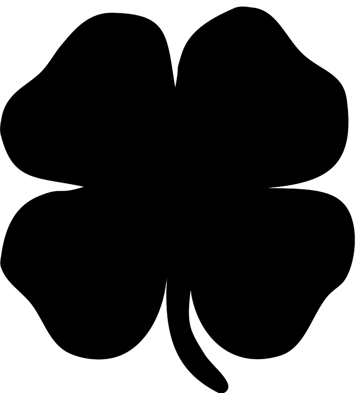 FB-FOURLEAF Securit Kreidetafel SILHOUETTE ´Kleeblatt´
