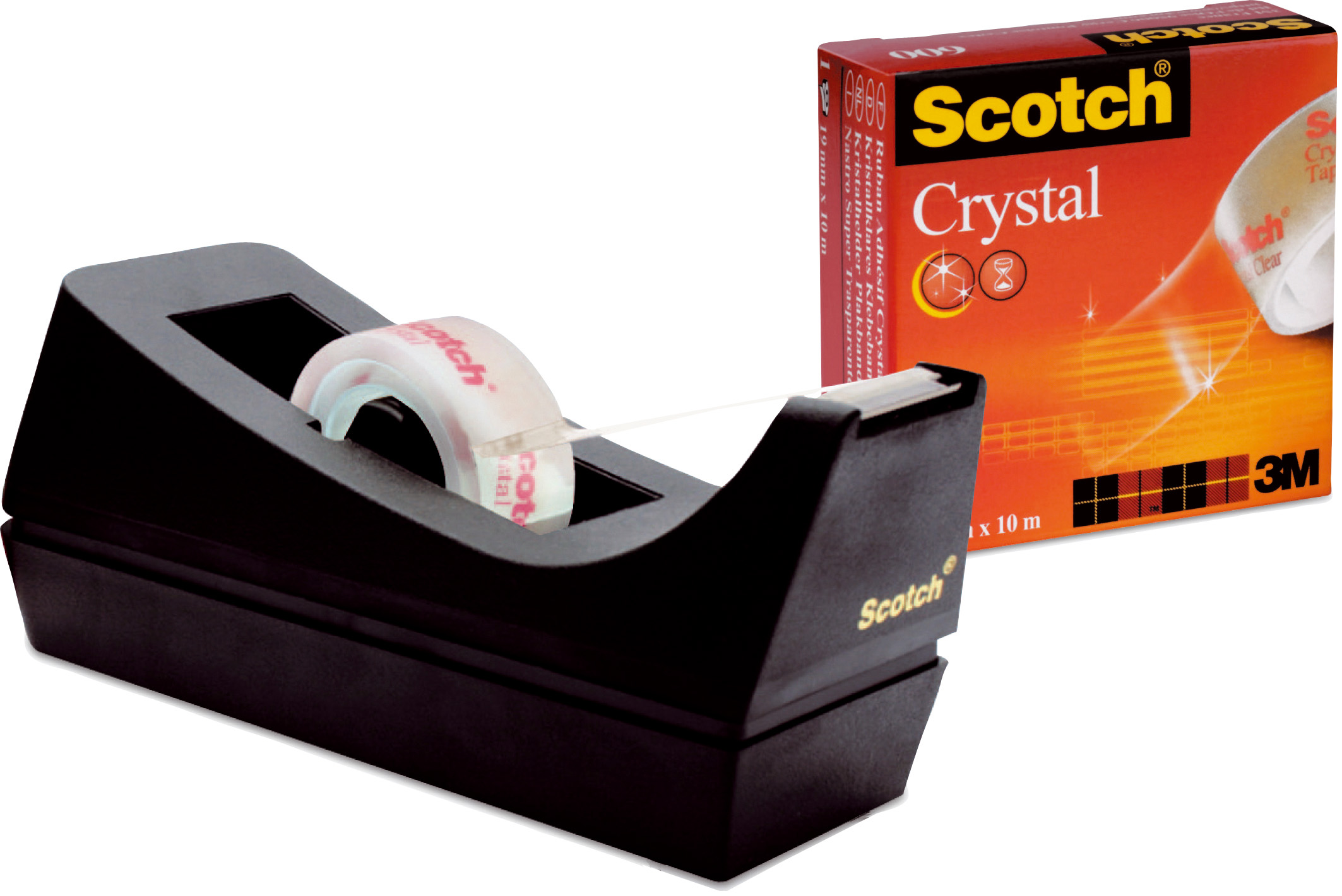 3M_83980_MVOVL 3M Scotch Tischabroller C38, inkl. Klebefilm Clear, schwarz