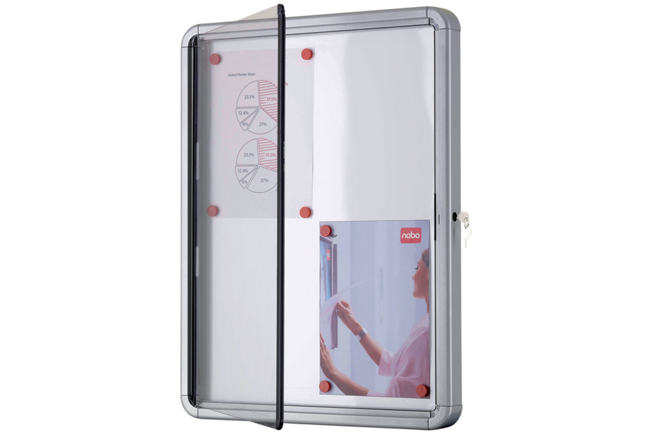 1902557_D258b54b8b5f3c4 nobo Schaukasten, Metall-Rückwand, Innenbereich, 4 x DIN A4