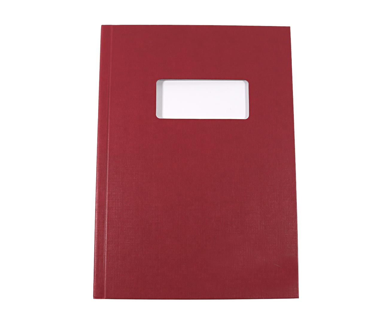Leitz Buchbindemappen, 14.0 mm - bordeaux mit Fenster 102x75mm
