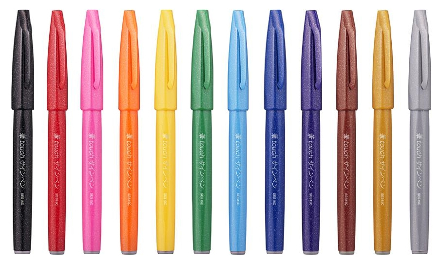 SES15 PentelArts Faserschreiber Sign Pen SES15, schwarz