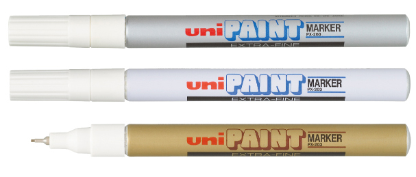 Paint589c5ac51f8fb uni-ball Permanent-Marker PAINT (PX-203), weiß