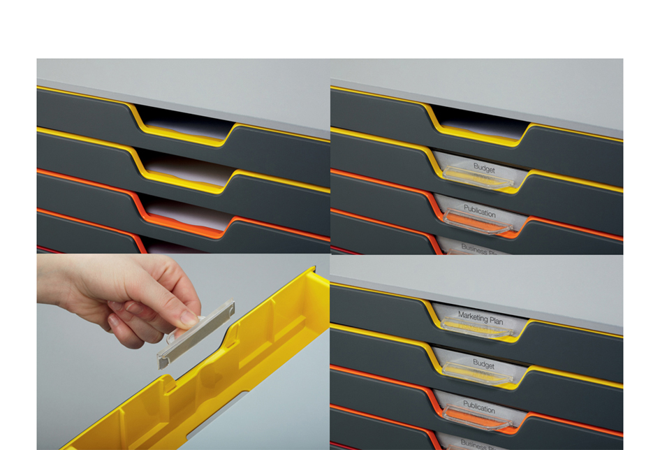 7610_27_DET_A-Kopie DURABLE Schubladenbox VARICOLOR 10, mit 10 Schubladen