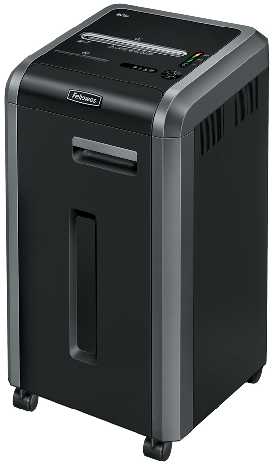 225i_HeroLeft_050911589afb0f85e10 Fellowes Aktenvernichter Powershred 225i, Streifen 5,8 mm