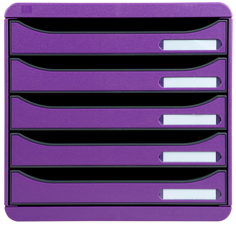 309720DopOJRyYXNlwvo EXACOMPTA Schubladenbox BIG-BOX PLUS, 5 Schübe, mandarine