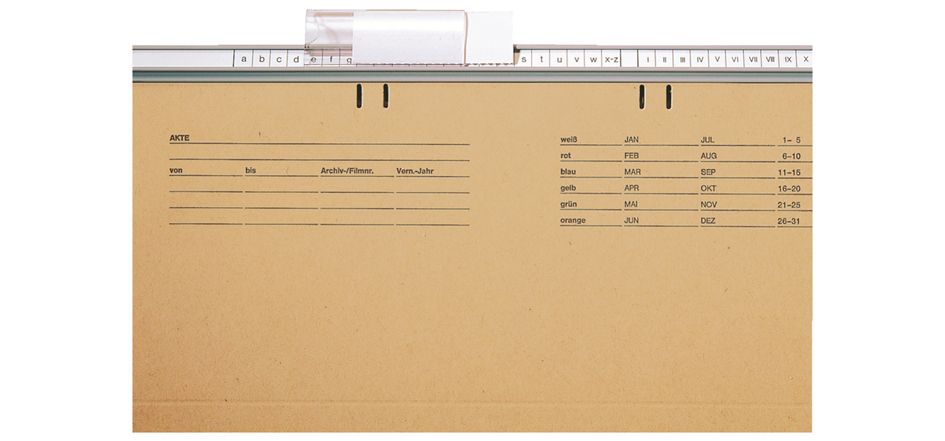 25120013_Detail LEITZ BETA Hängehefter, A4, kaufmännische Heftung, natron