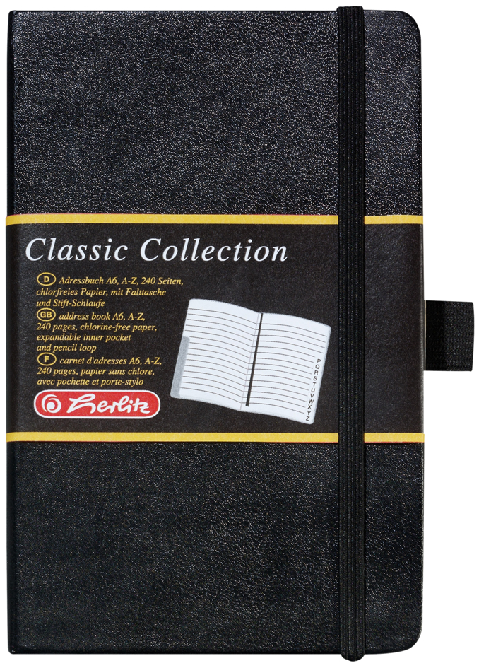 10791010000158931d21e1021 herlitz Adressbuch Classic, DIN A6, 240 Blatt