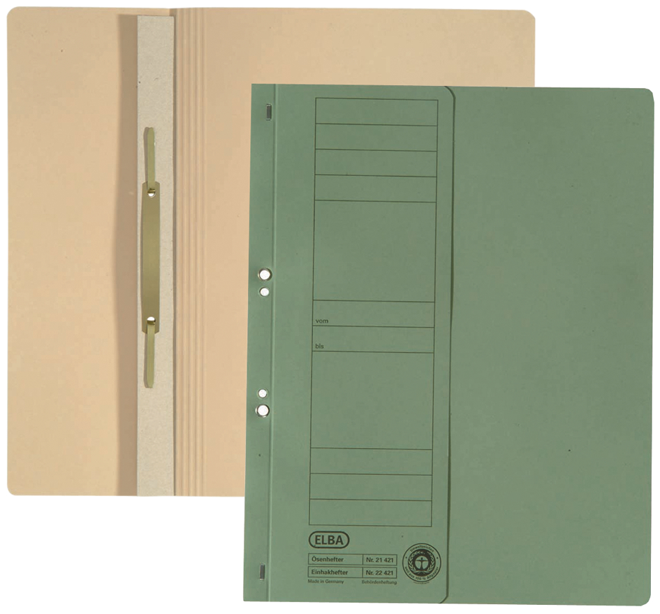 214215893410be6fd1 ELBA Ösenhefter aus Karton, orange, Amtsheftung