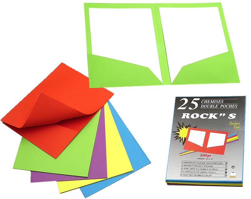 EXACOMPTA Aktenmappe ROCK´S, DIN A4, Karton, zitronengelb