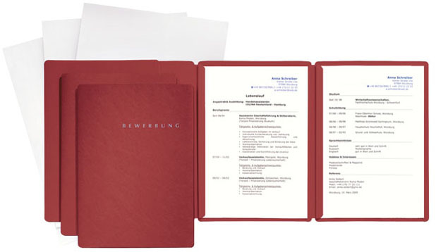 22028_01_web PAGNA Bewerbungs-Set ´Special´, DIN A4, rot, 3-teilig