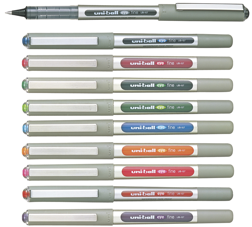 uni-ball Tintenroller eye fine (UB-157), Farbe: dunkelrot
