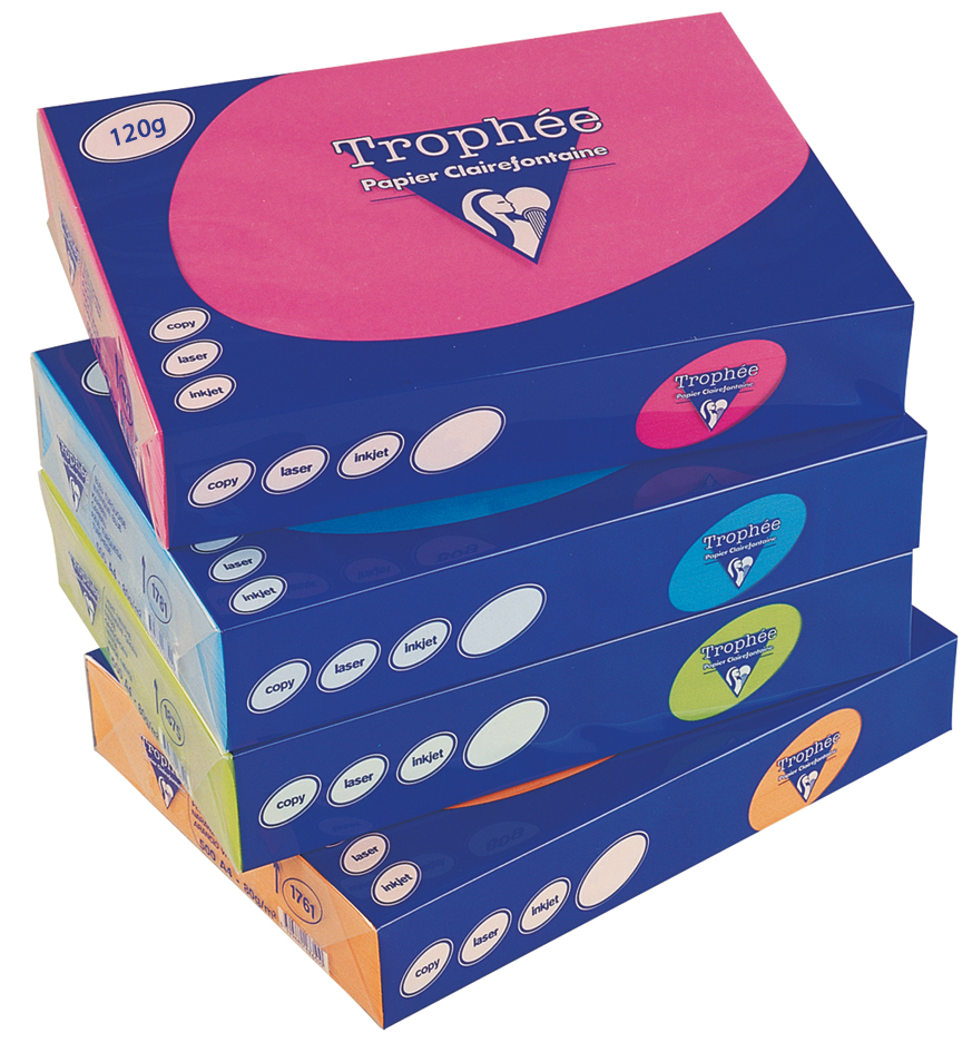 Clairefontaine Trophée Papier, A4, 120 g/m² - blau