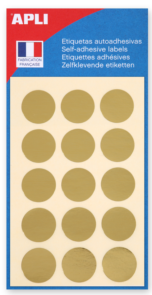agipa Markierungspunkte, rund, selbstklebend, gold