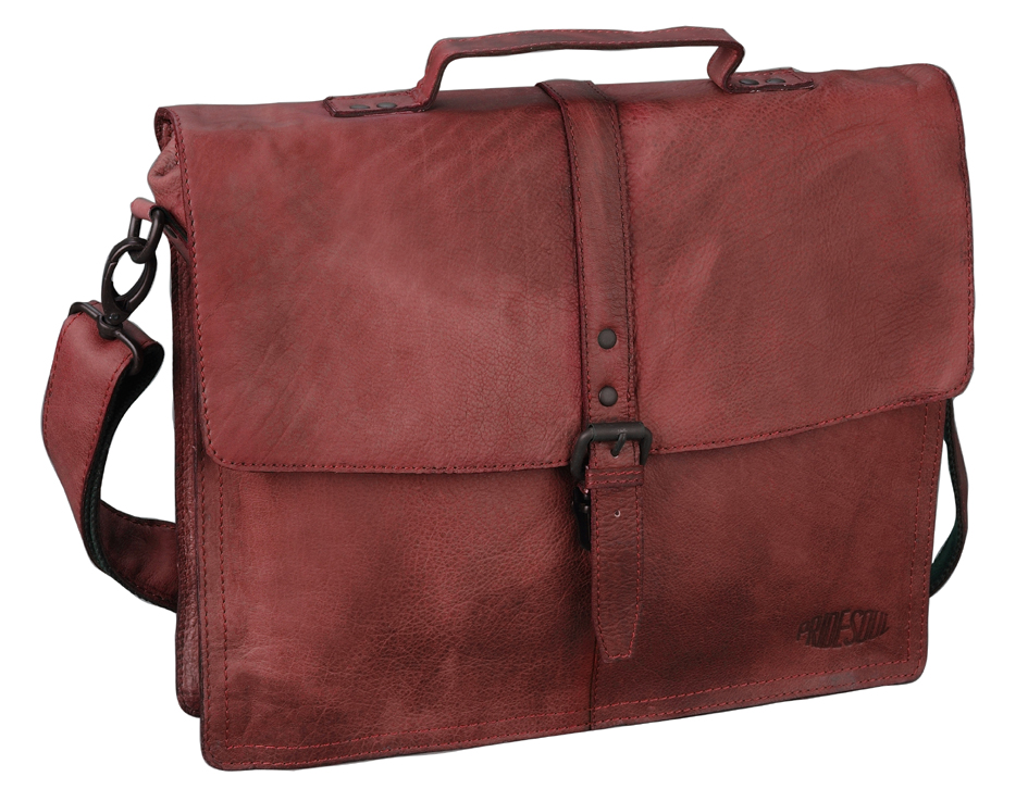 47206-2 PRIDE&SOUL Aktentasche ´JAYDEN´, Leder, braun
