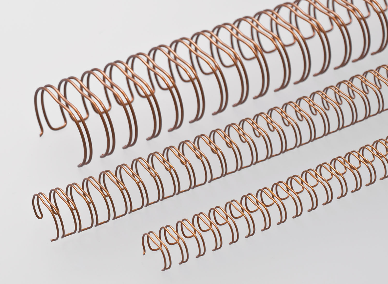 RENZ Drahtbinderücken, Teilung 2:1, 9.5 mm - bronze RENZ Drahtbinderücken, Teilung 2:1, 9.5 mm - bronze