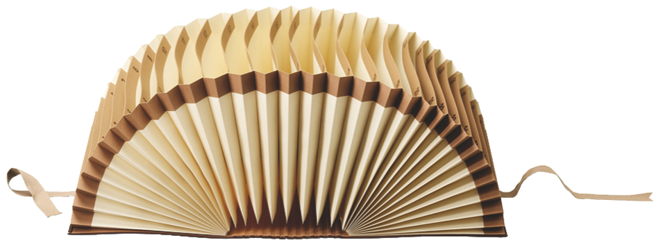 56310000 LEITZ Schriftenordner, A4, 1-31, 31 Fächer, braun