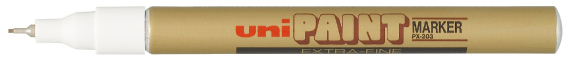 PX203_or589c5ac514721 uni-ball Permanent-Marker PAINT (PX-203), weiß
