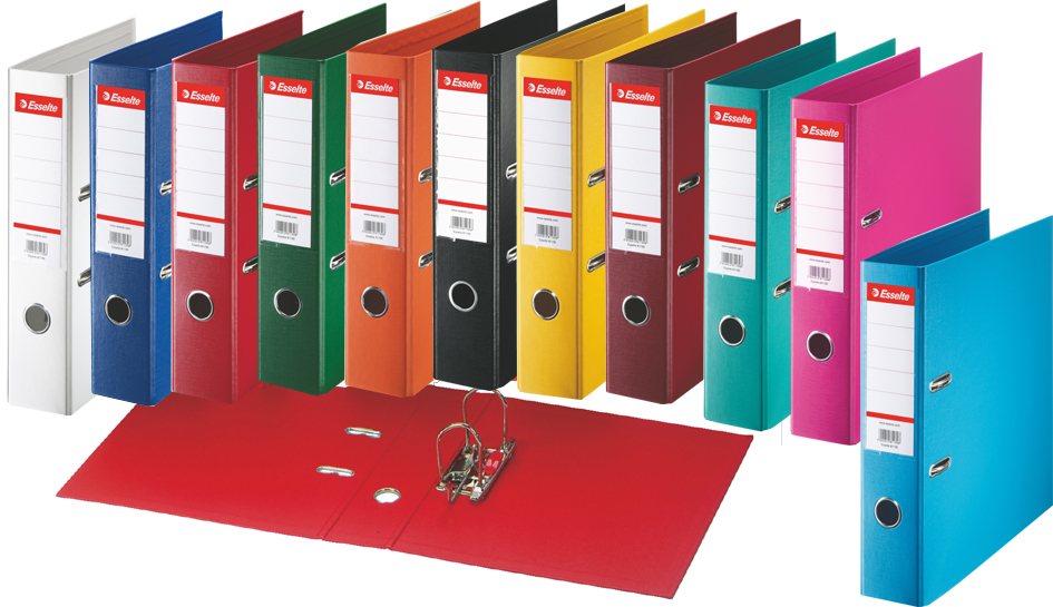 320490 Esselte Plastik-Ordner Standard, DIN A4, 75 mm, hellblau