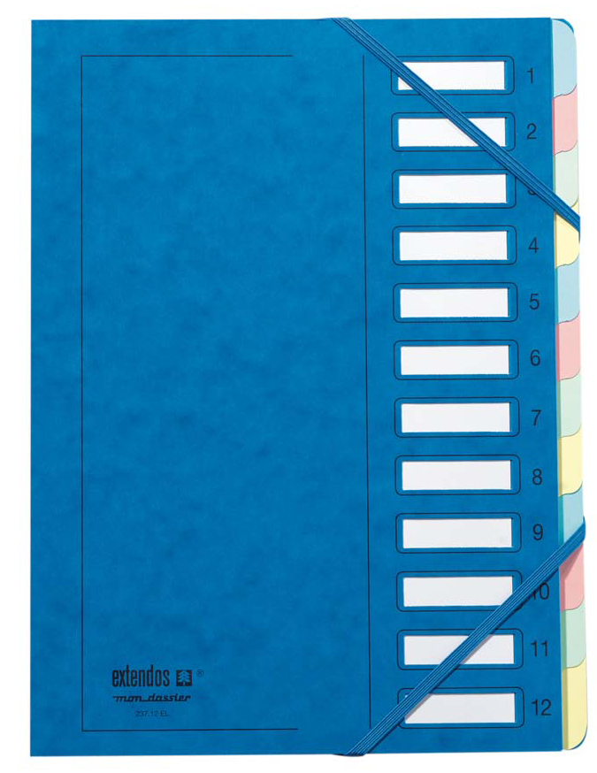 237-12_bleu58936e8a33616 extendos Ordnungsmappe mit Fenster und mit Eckspanngummi