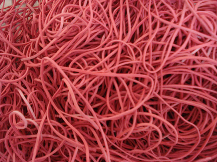 gummiringe-rot589371a26abc2 dm-folien Gummiringe im Beutel, rot, 100 mm, Großpackung