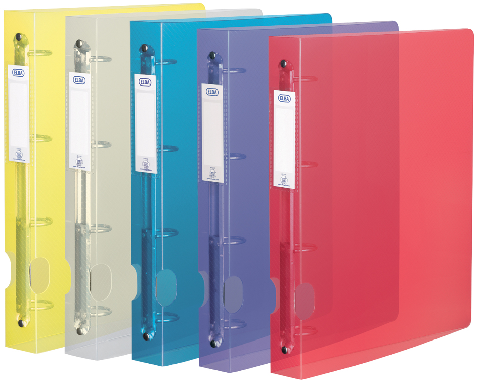 1002112115893239850fb5 ELBA Ringbuch Hawai, 4 Ring-Reißmechanik, farblos