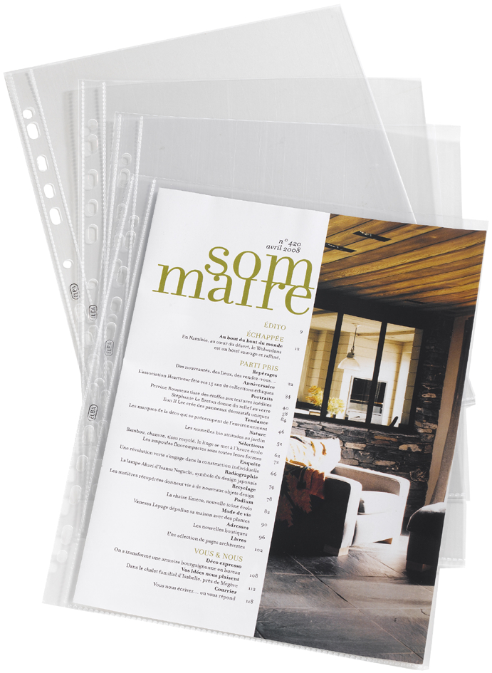 970014-1758935aec33359 ELBA Prospekthülle, stark, 220 x 300 mm, 0,09 mm, glasklar