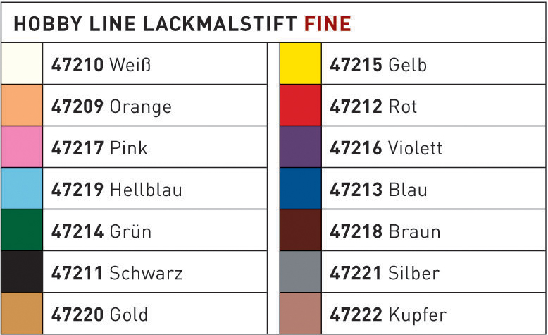 KREUL Lackmarker fine Hobby Line, silber