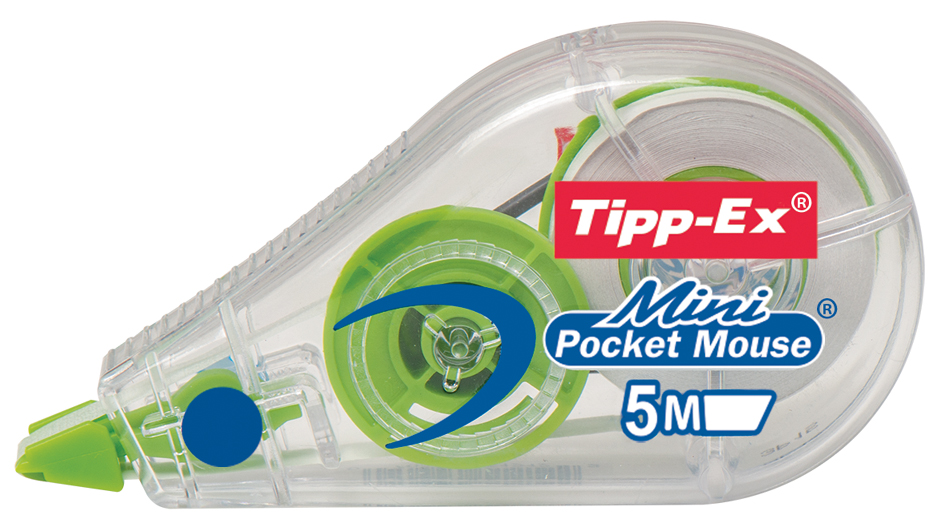 926397_gruen Tipp-Ex Korrekturroller Mini Pocket Mouse Fashion, 5 mmx5 m