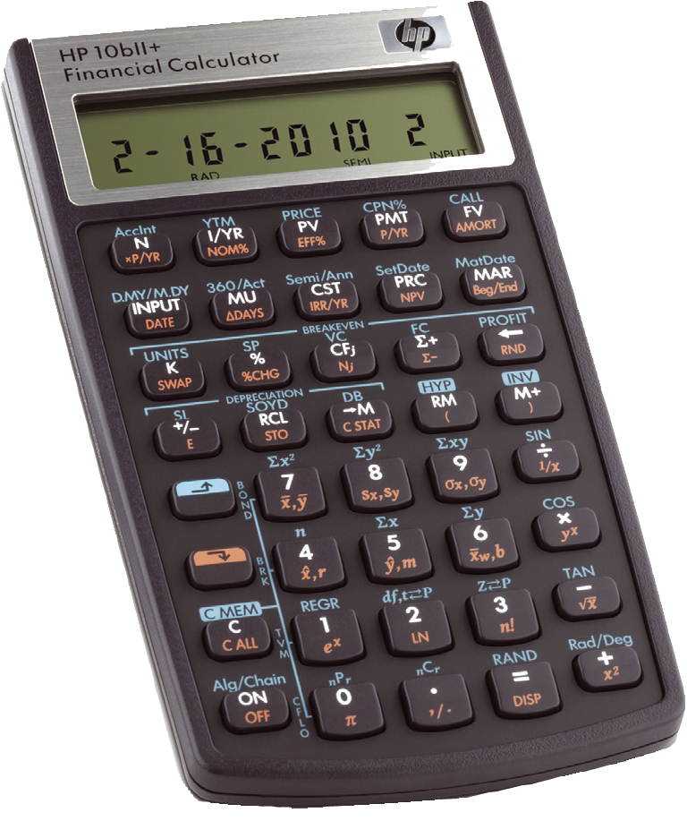 HP_10bii-plus_s hp Finanzrechner hp 10bII+, Batteriebetrieb