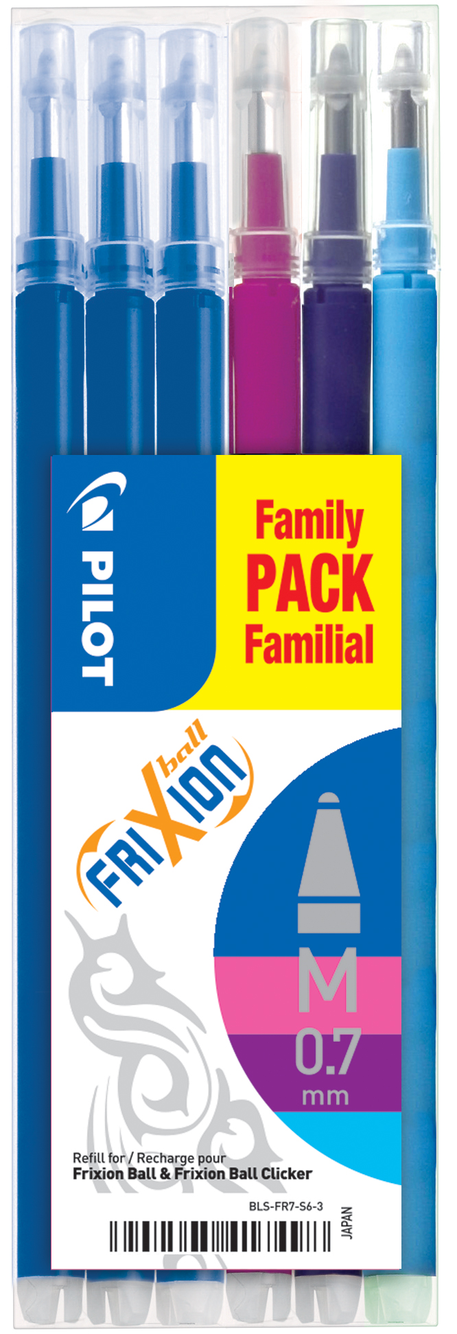505439958f9795b4f05e PILOT Tintenroller-Ersatzmine BLS-FR7, Strichfarbe: sortiert