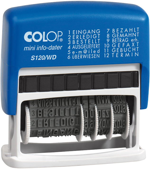 S120WD__122263_de COLOP Wortbandstempel Mini Dater S120/WD, mit Datum