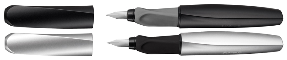 946814 Pelikan Twist Füllhalter, schwarz/grau
