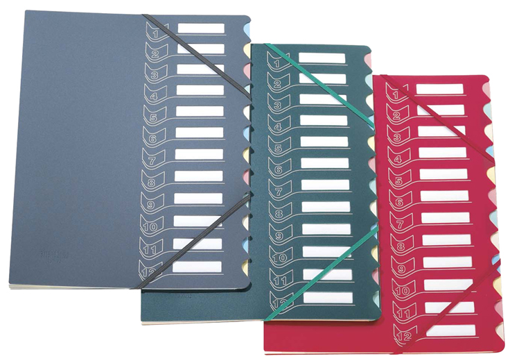 335479500 extendos Ordnungsmappe 437, DIN A4, 12 Taben,farbig sortiert