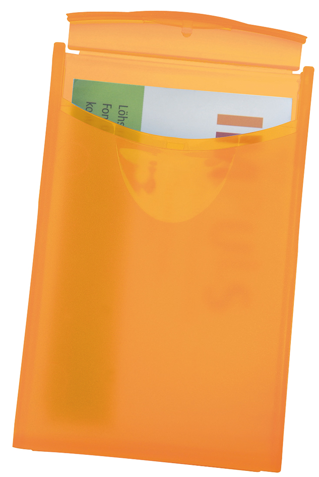 2002_61_offen_Visi58936a1504746 HAN Visitenkarten-Etui COGNITO, orange-transluzent