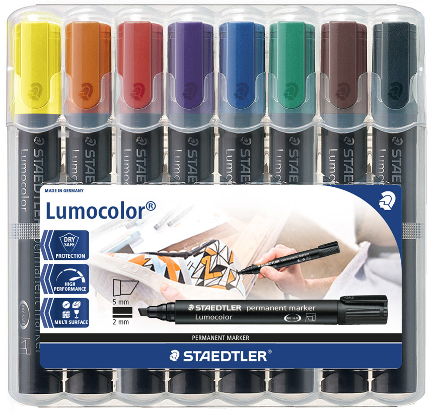 350-WP8 STAEDTLER Lumocolor Permanent-Marker 350, 4er Etui