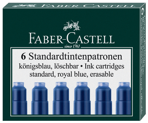 185506589b2e62aad89 FABER-CASTELL Tintenpatronen Standard, königsblau