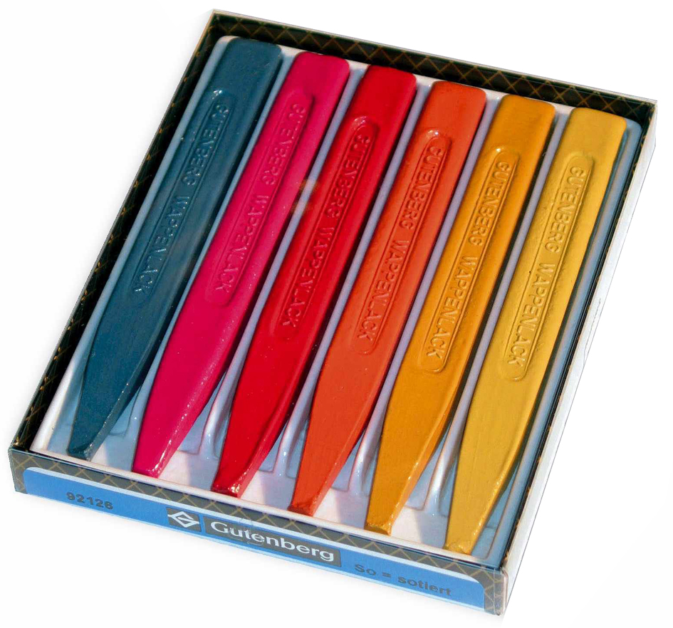 42055 Gutenberg Siegellack Wappenlack, zinnoberrot