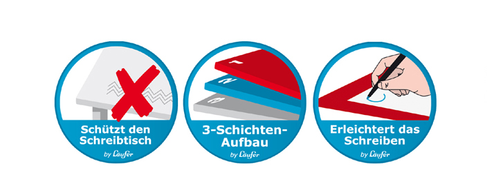 DURELLA-Pikto589326634c5cc Läufer Schreibunterlage DURELLA Flexoplan DS, schwarz