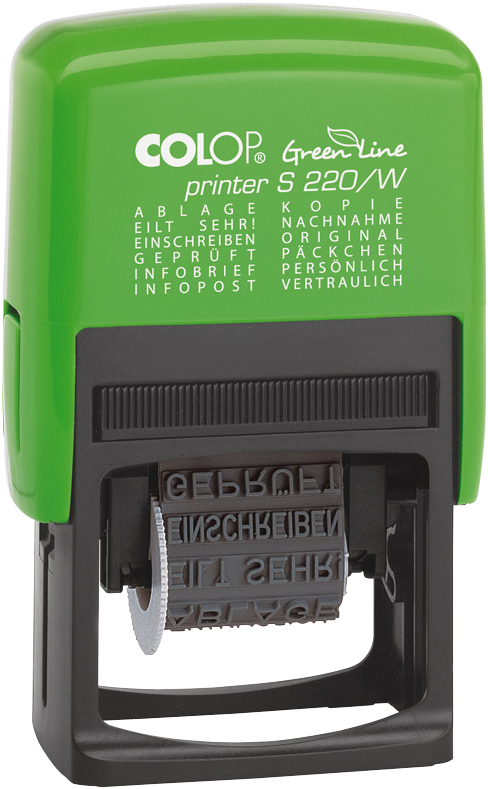 S220W_GL__122314_de COLOP Wortbandstempel ´Green Line´ Printer S220/W