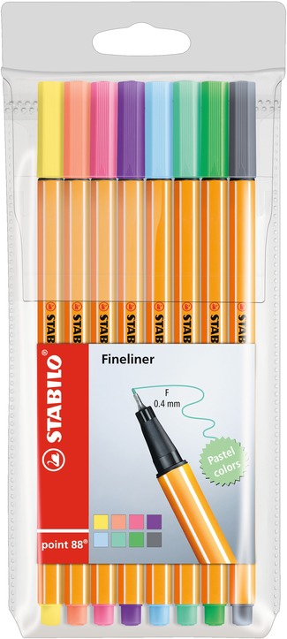 88_8-0158e4611b74cde STABILO Fineliner point 88, 40er Kunststoff-Etui