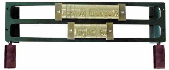 fce8acbe7147e63bc9fbb5b80423ea8d O. Frame 2L9  für  2 Reihen 9mm Fonts