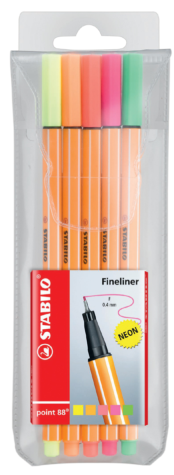 St_13528_8805-1_Assort58e4611c1d868 STABILO Fineliner point 88, 40er Kunststoff-Etui