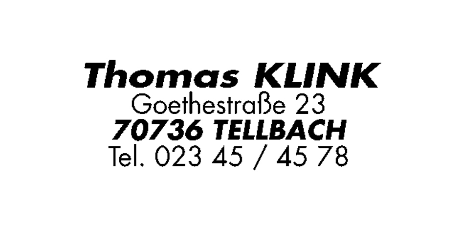 PR20_Abdruck COLOP Textstempel Printer 20, 4-zeilig, mit Gutschein, weiß