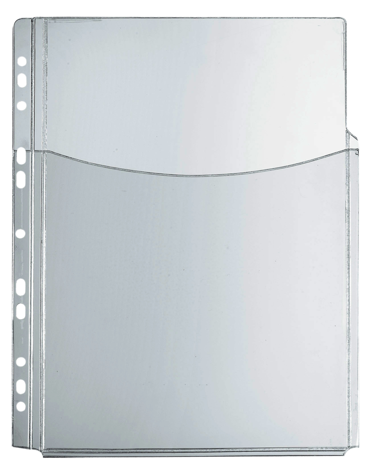 10834596000158931d2640480 herlitz Prospekthülle mit Faltentasche, DIN A4, PVC, 0,30 mm
