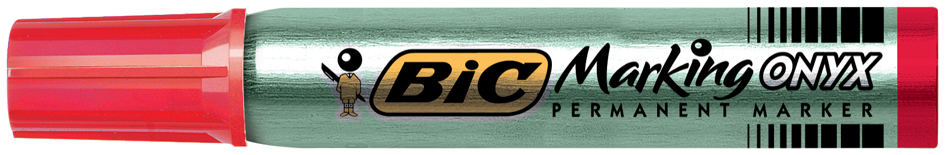 841828158932121d3564 BIC Permanent-Marker Marking Onyx 1591, Keilspitze, rot