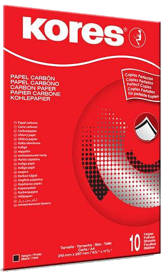 KD78966 Kores Kohlepapier, DIN A4, schwarz, 100 Blatt