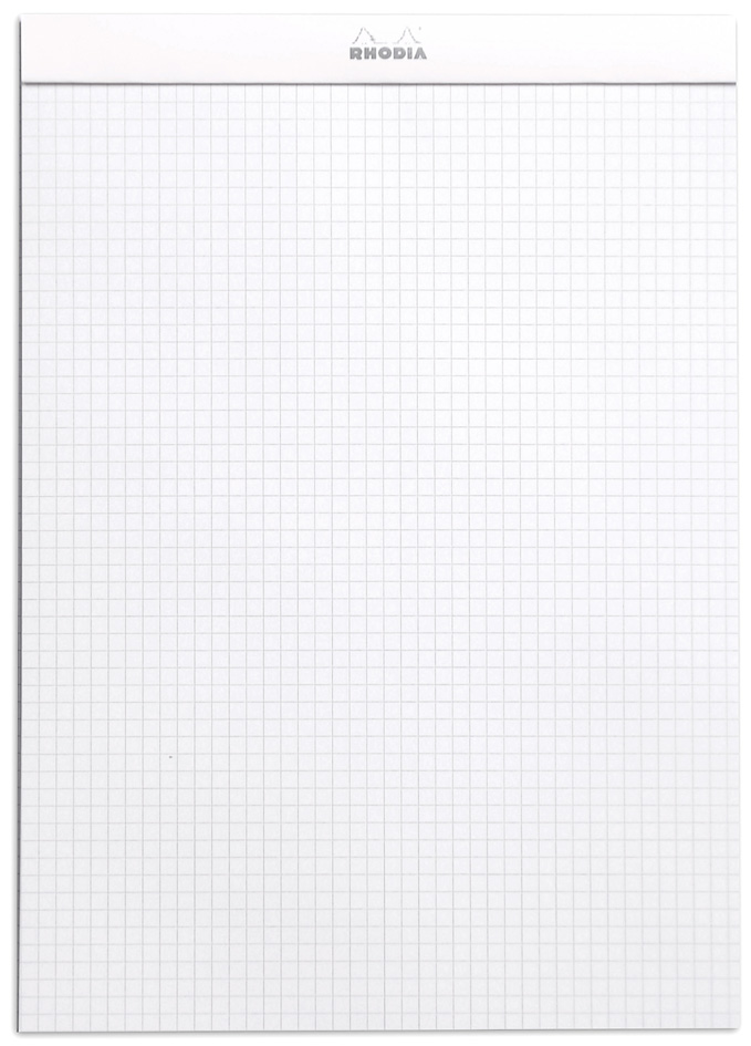 RHODIA Notizblock No. 18, DIN A4, kariert, weiß