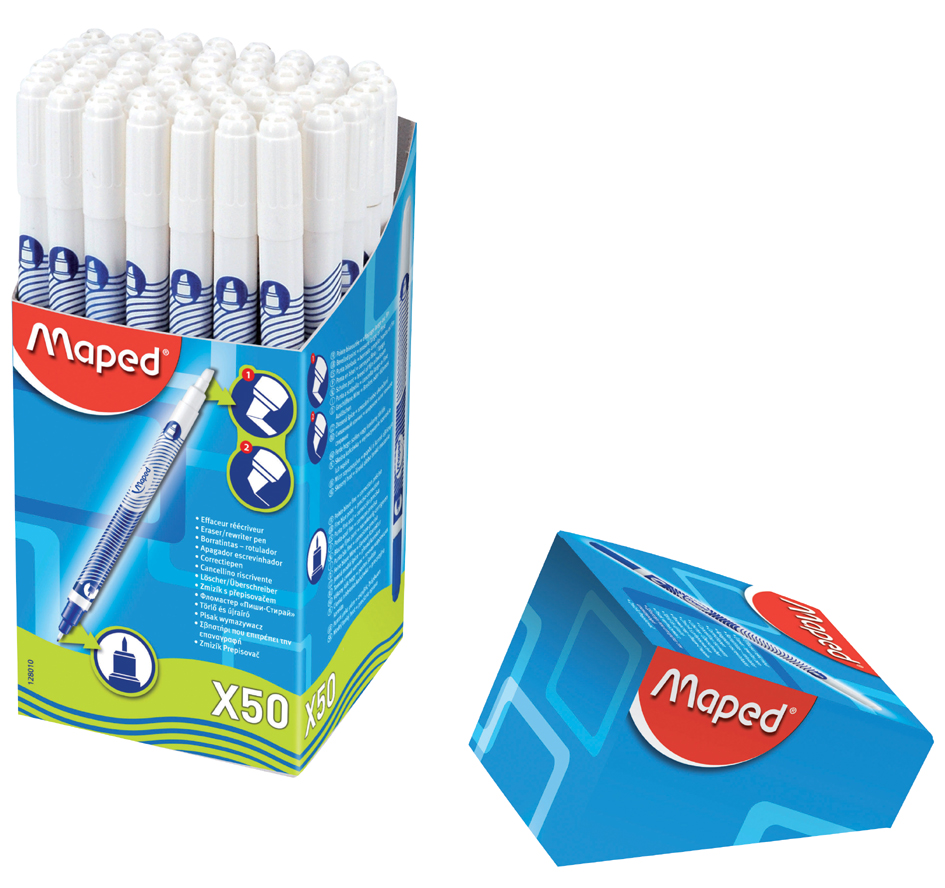 128010_cd_open Maped Tintenlöscher, 2 Spitzen, 50er Display