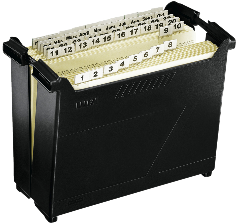 1995589b2cd227958 LEITZ Hängeregistratur-Box Termin-Set, schwarz