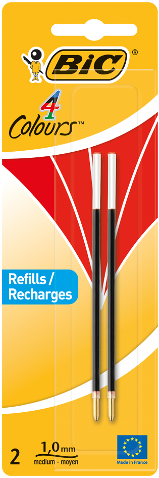 929243_sRGB589327ee116c8 BIC Kugelschreiber-Mine 4Colours, Strichfarbe: rot, M